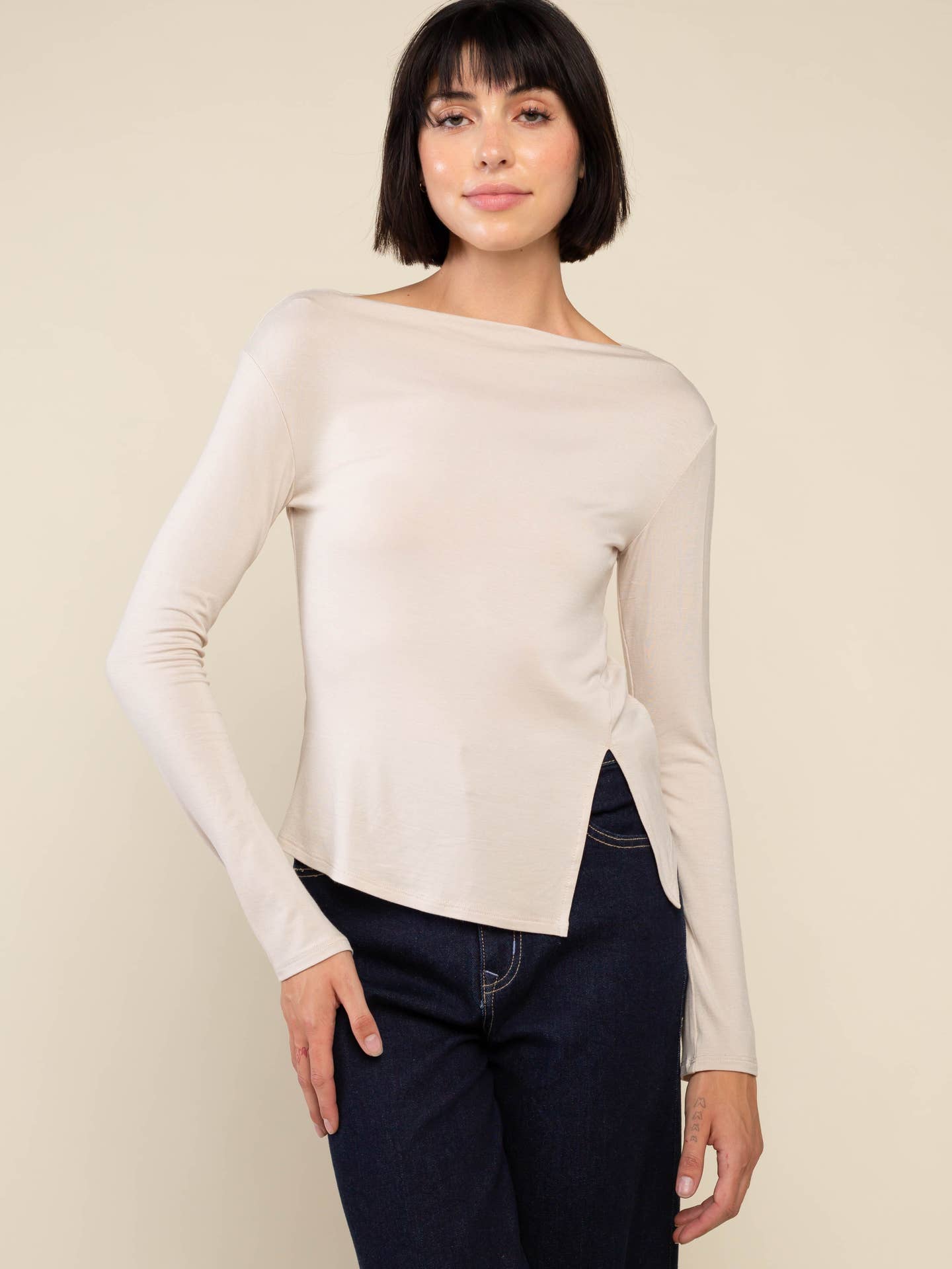 Bamboo Boatneck Top