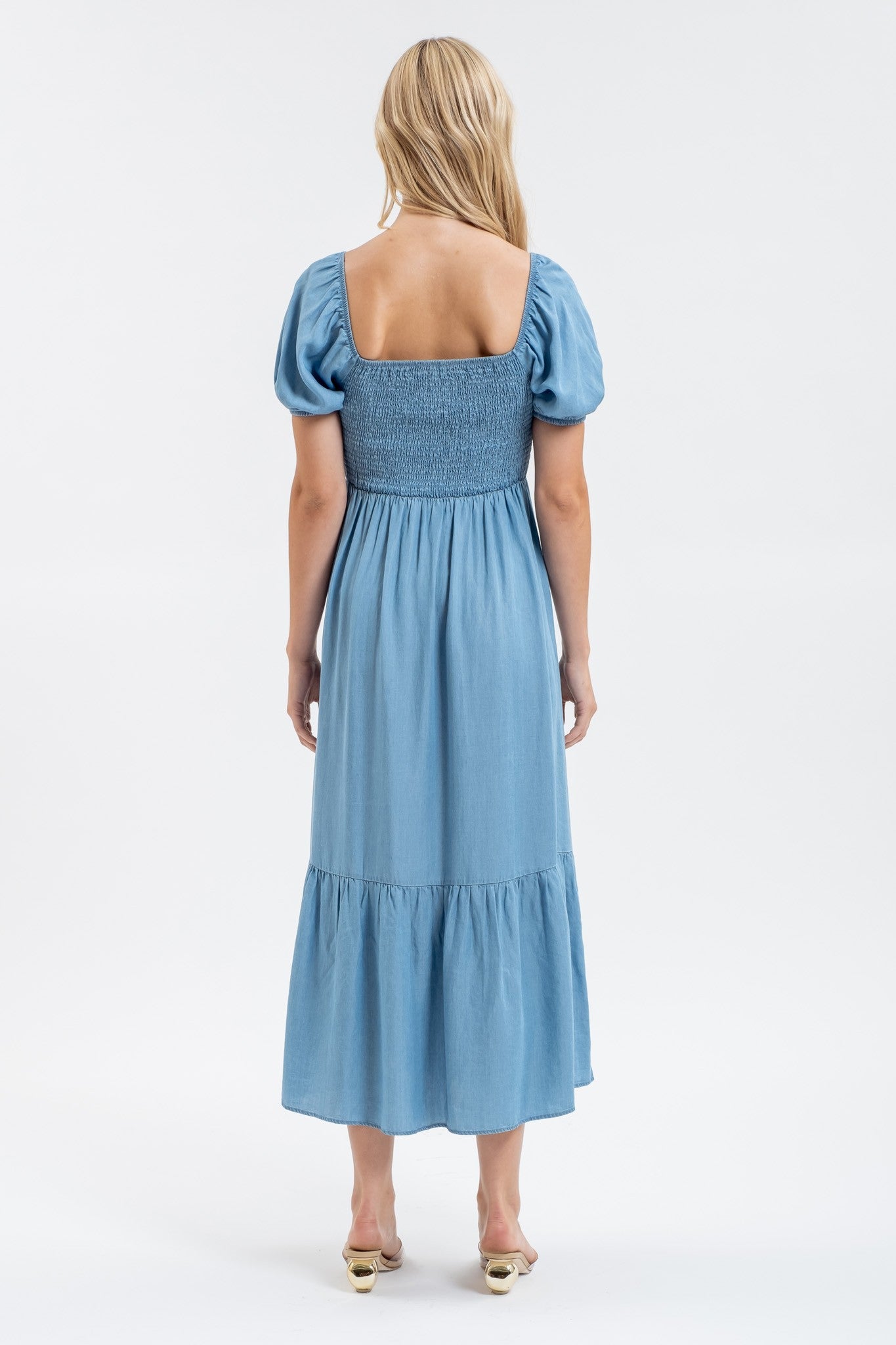 Chambray Midi Dress