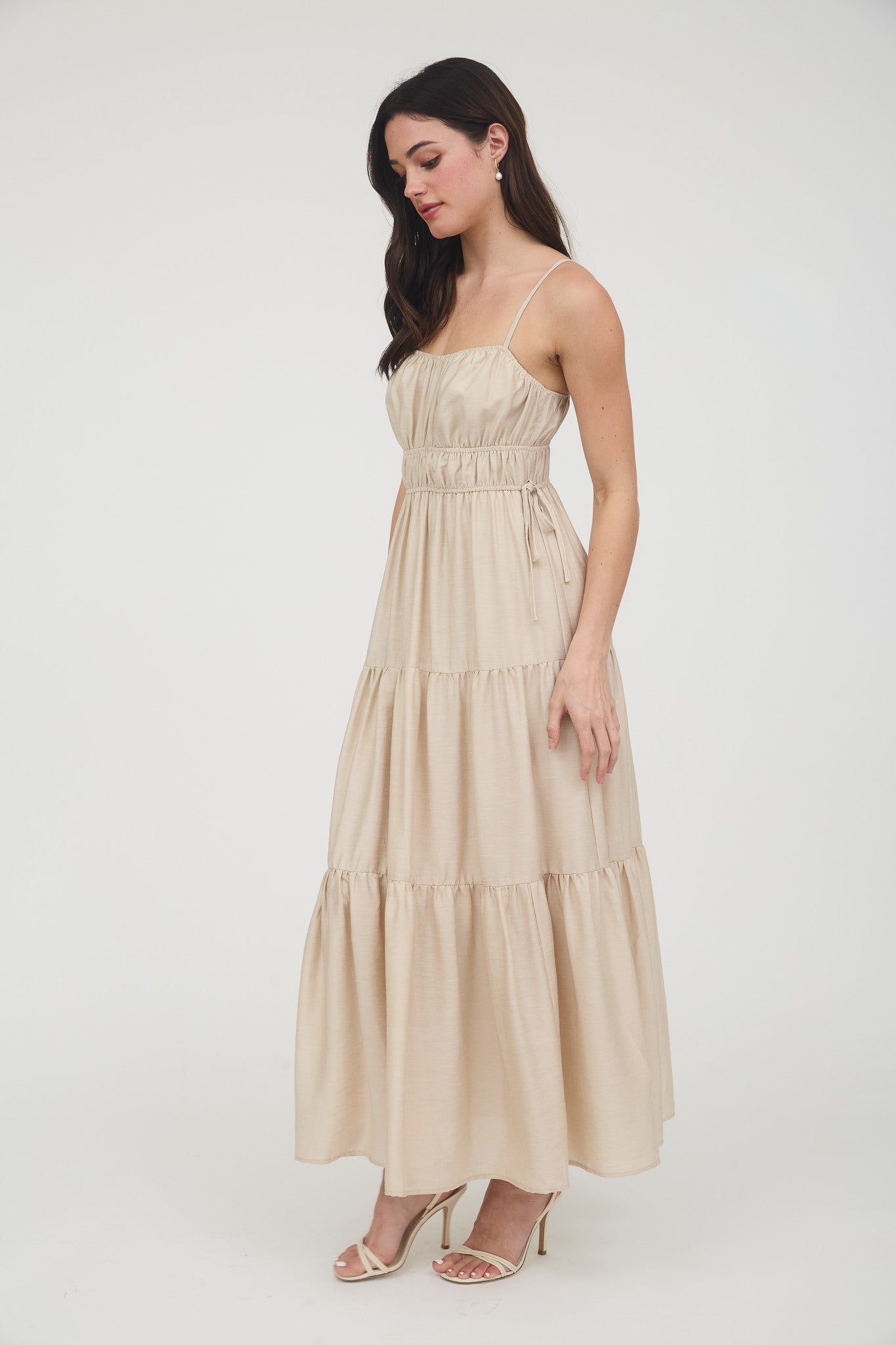 Shirred Tiered Maxi
