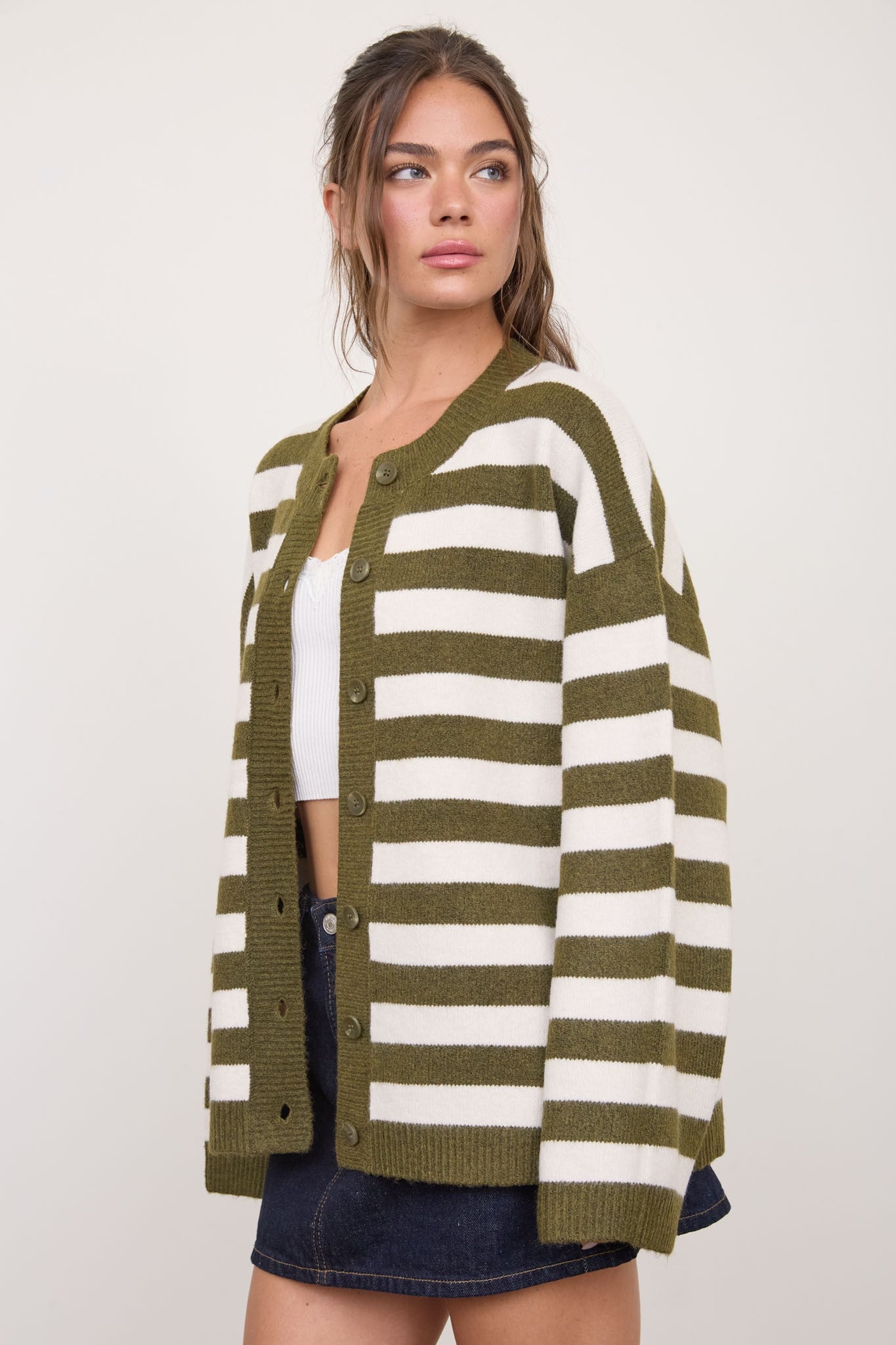 Cozy Stripe Cardigan