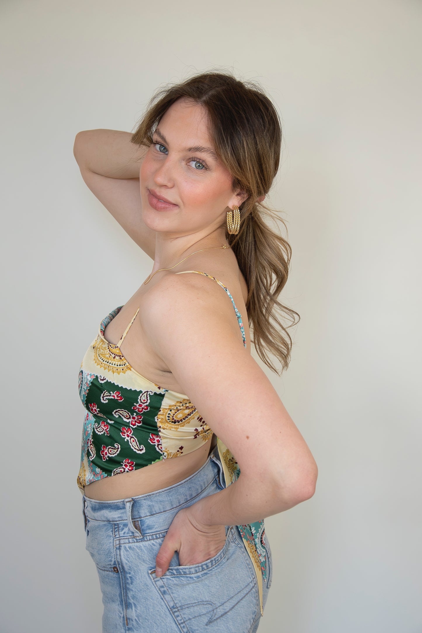 Scarf Tie Top