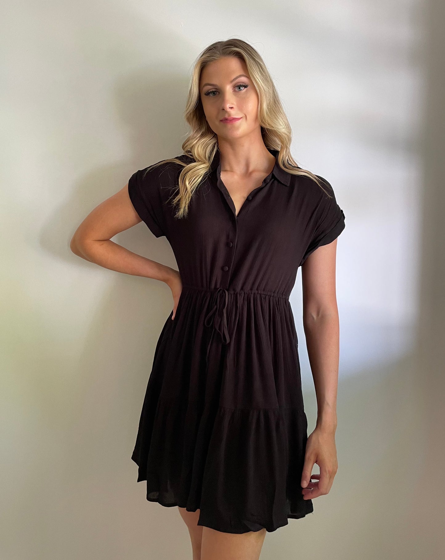 Button Up Mini Dress
