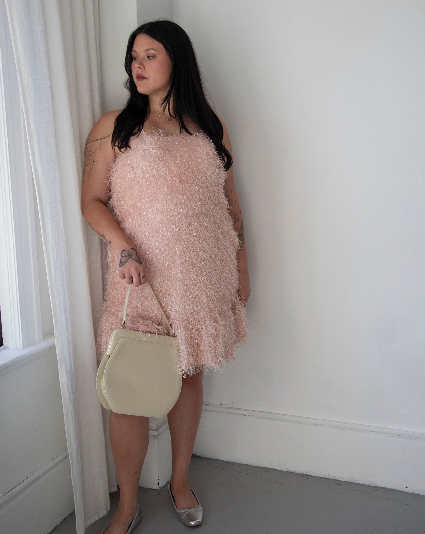 Feather Mini Dress