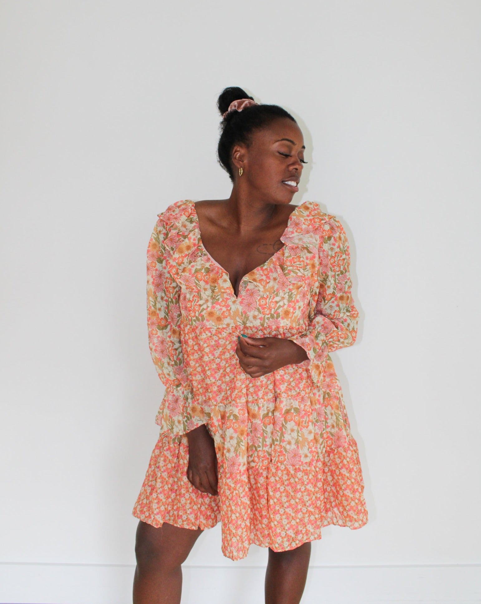 Vintage Floral Babydoll Dress Vintage Floral Babydoll Dress