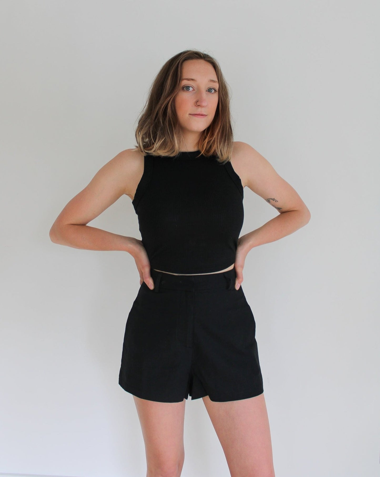 Loose-Fit High-Waist Shorts