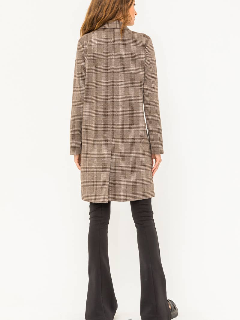 Oversized Plaid Blazer