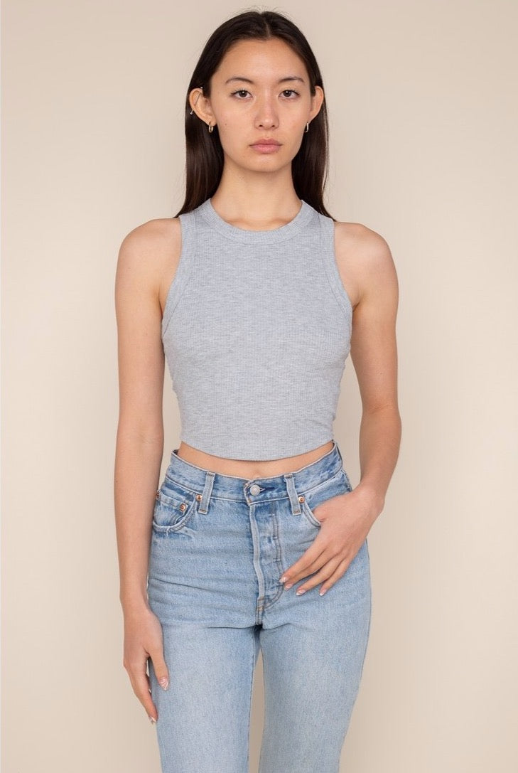 Cropped Ribbed Tank