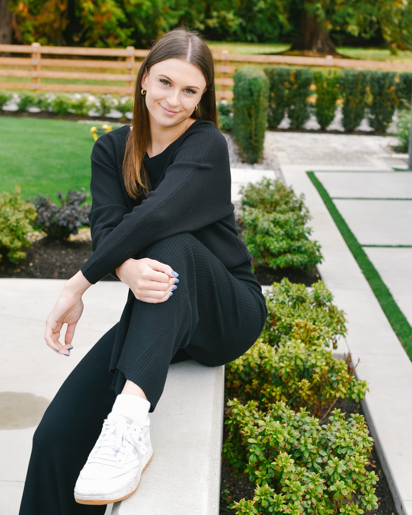 Ribbed High Waisted Pants