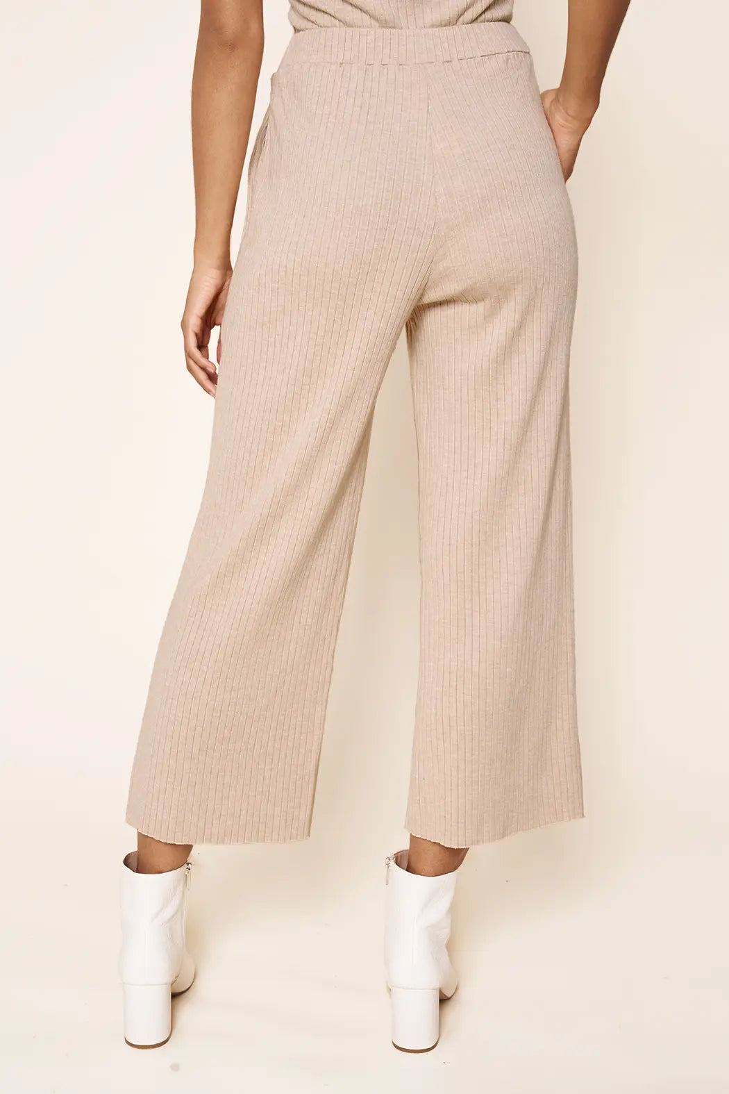 Ribbed Wide Leg Pants