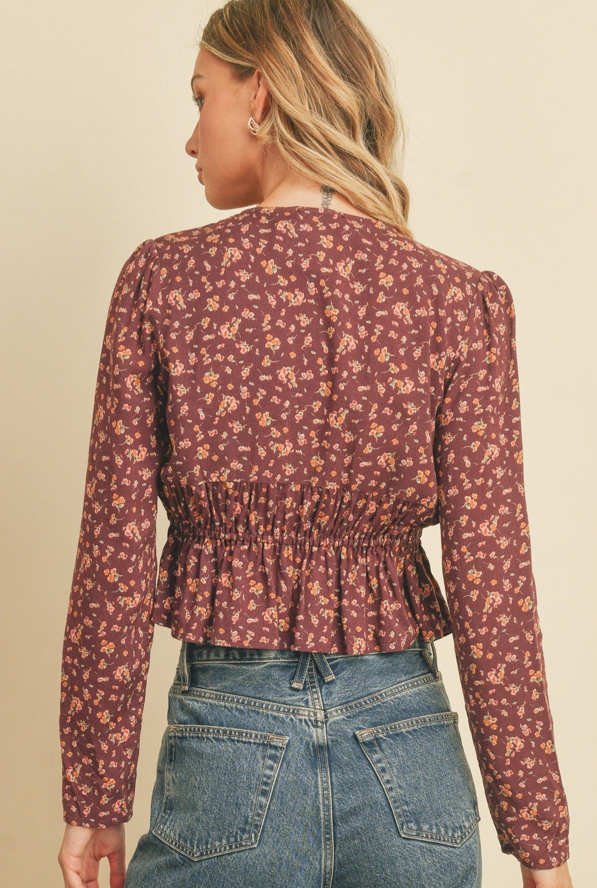 Floral Peplum Top