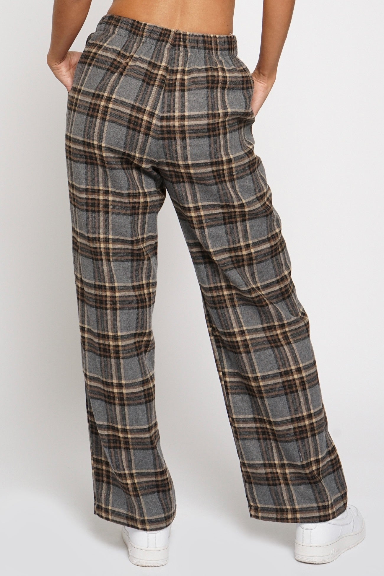 Plaid Flannel Trousers