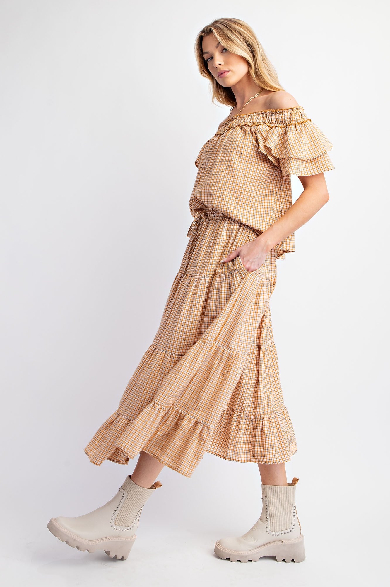 Willow Plaid Skirt