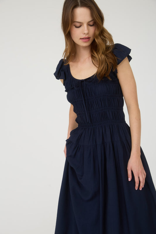 Ruffle Midi Dress