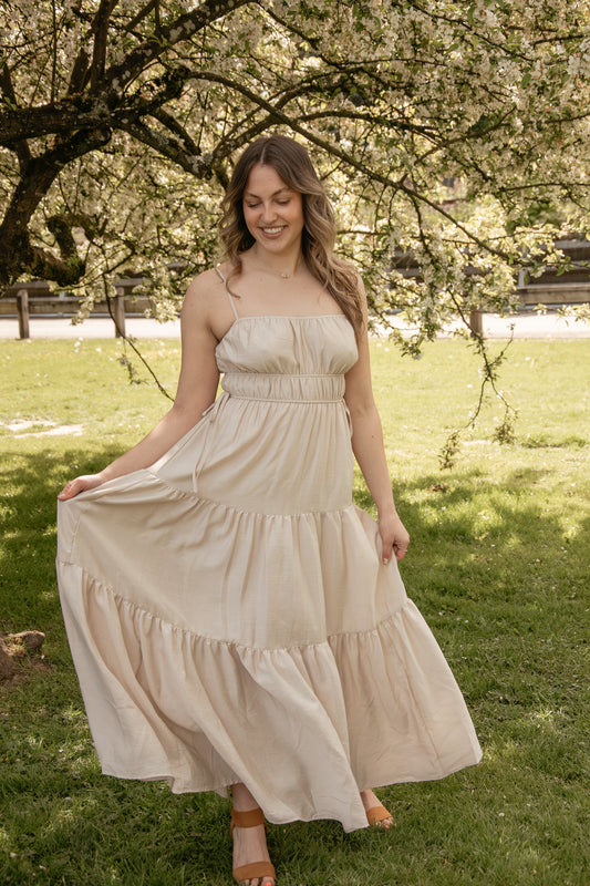 Shirred Tiered Maxi