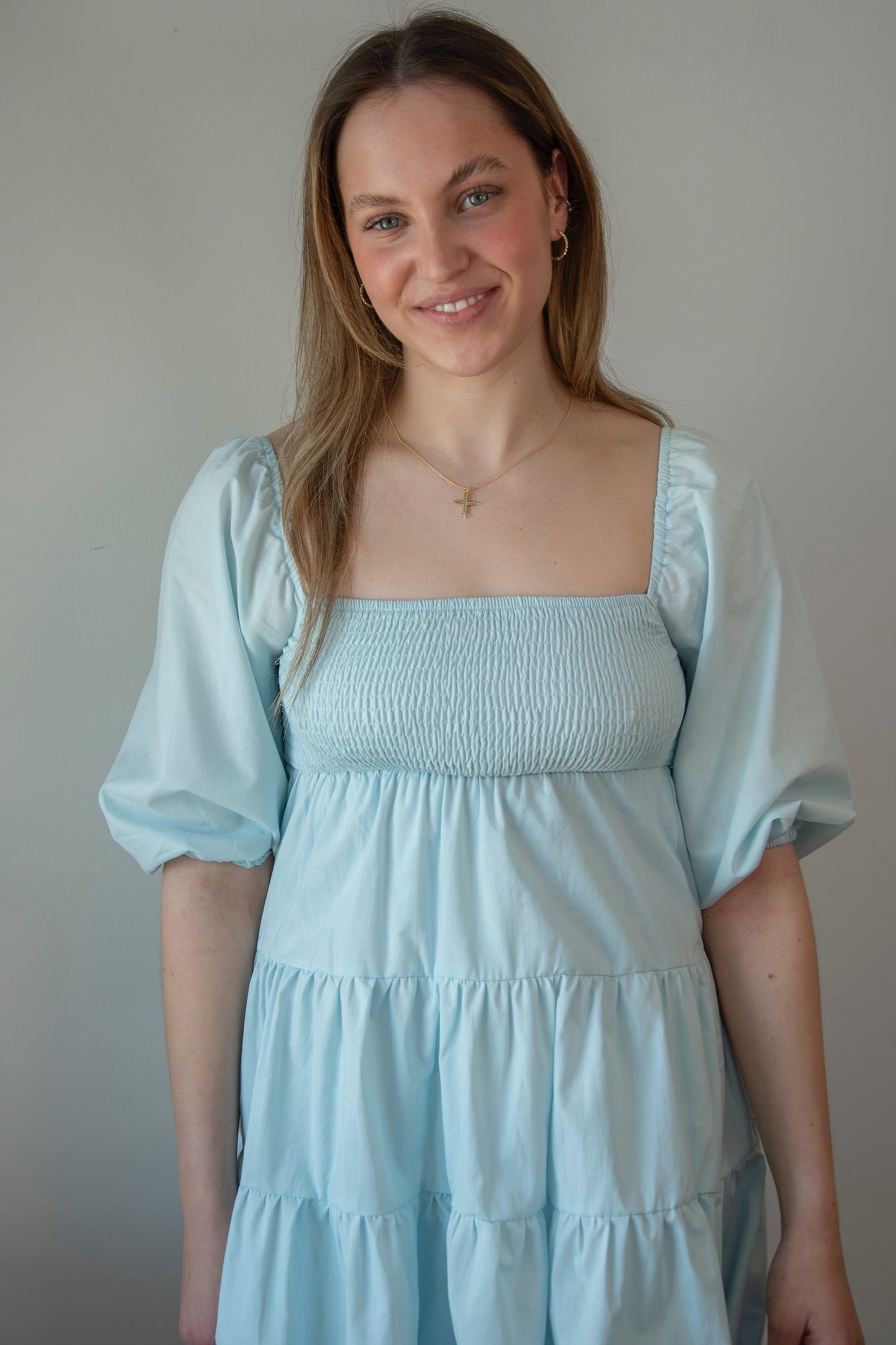 Wild Eyes Smocked Mini Dress