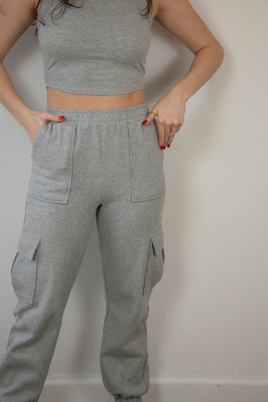 High-Waisted Cargo Jogger Pants