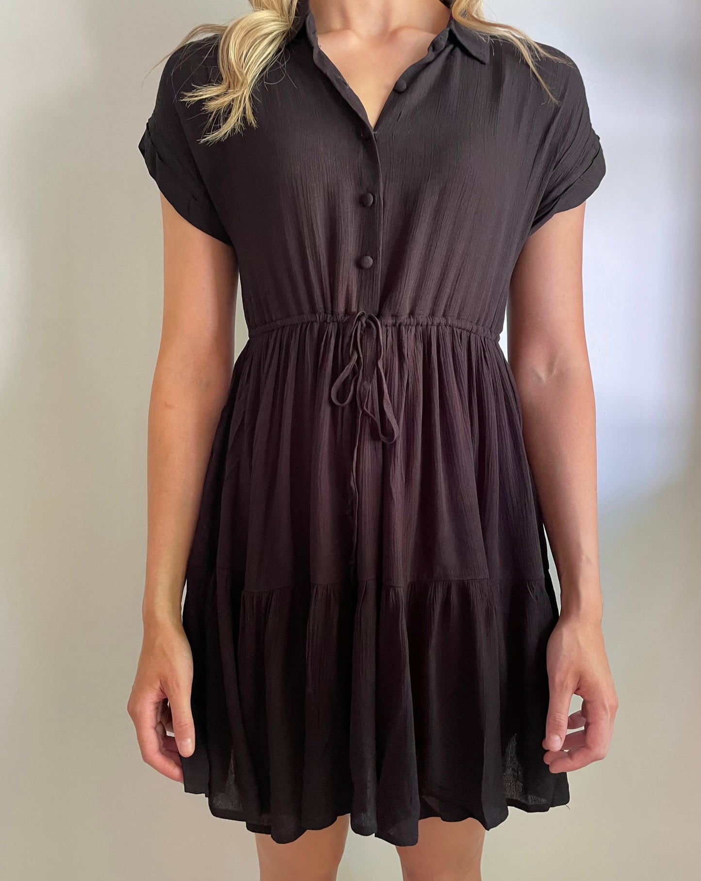 Button Up Mini Dress