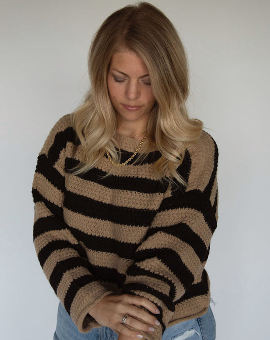 Striped Boatneck Knit