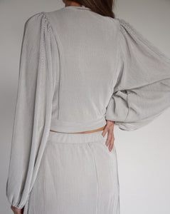 Metallic Tie Top
