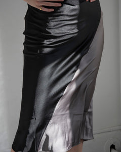 Colour Block Midi Skirt