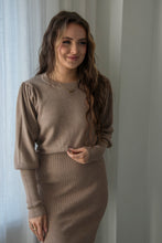 Load image into Gallery viewer, Puff Sleeve Sweater Dress
