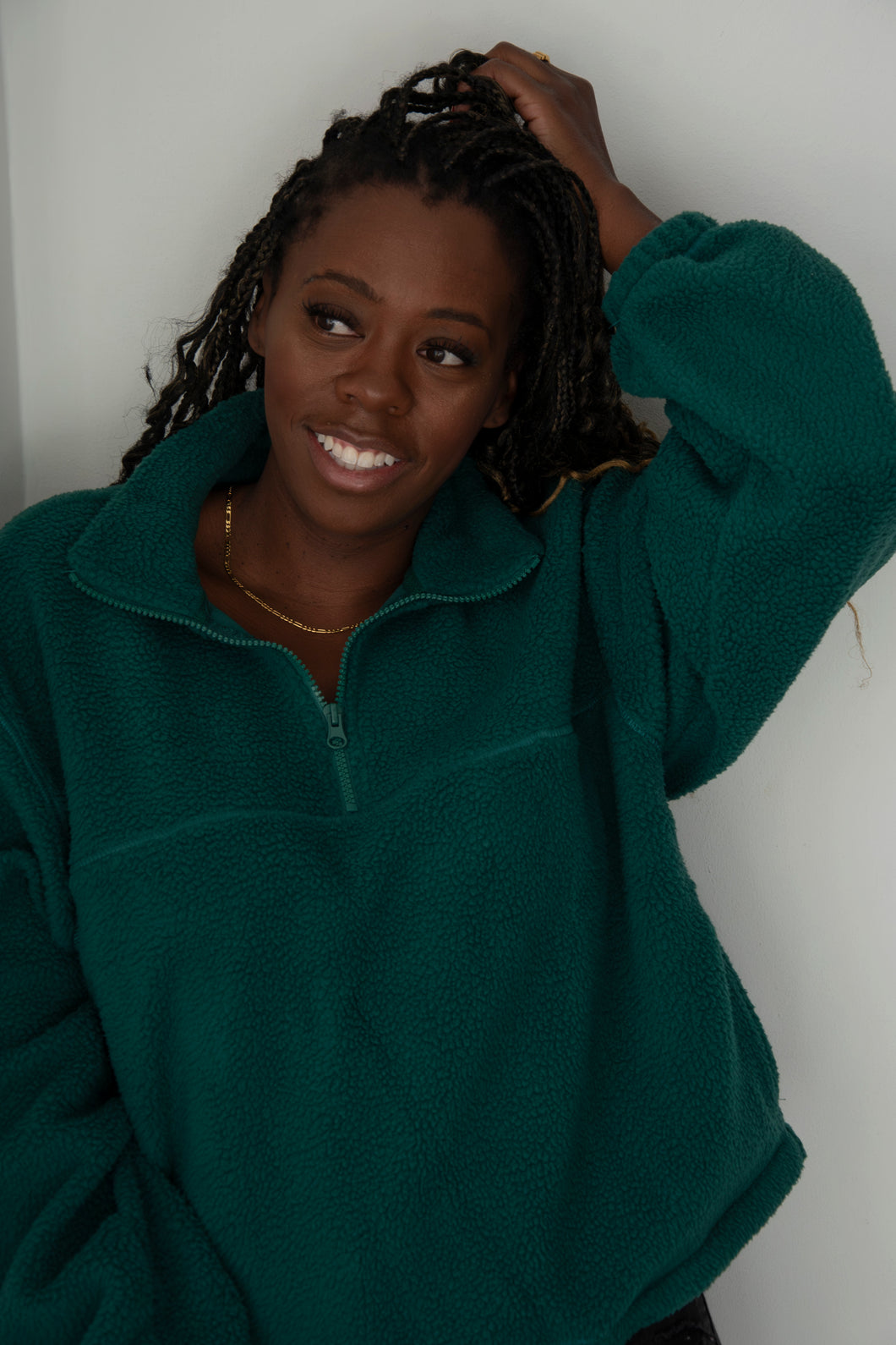 Sherpa Half Zip Sweatshirt