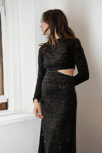 Load image into Gallery viewer, Sequin Cut Out Dress
