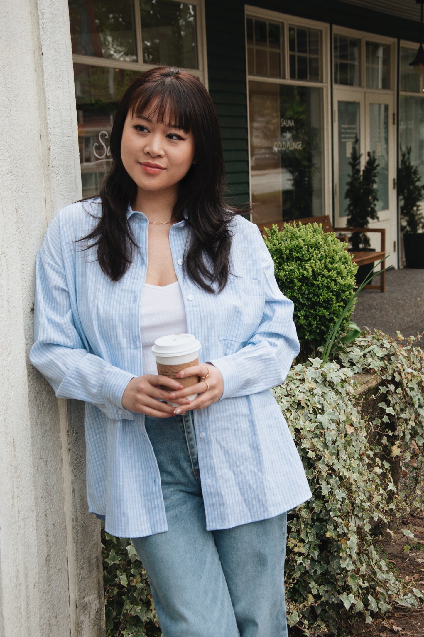 Oversized Striped Blouse