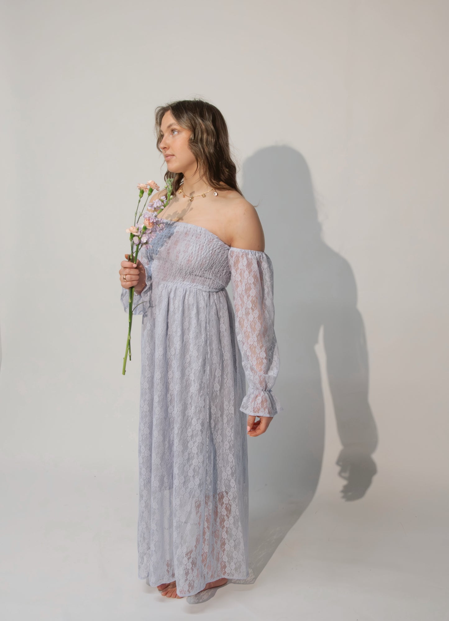 Soft Lace Maxi Dress