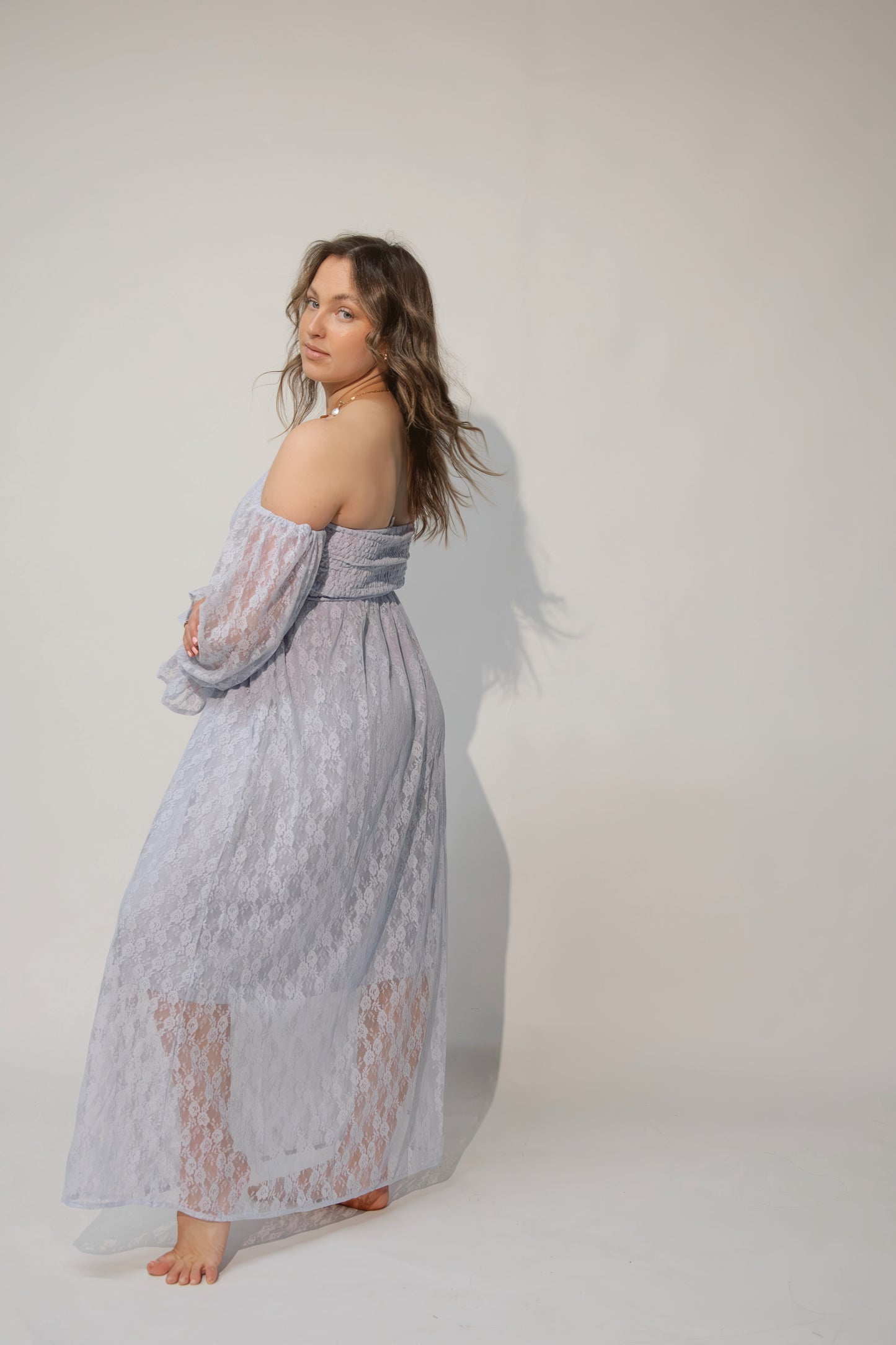Soft Lace Maxi Dress