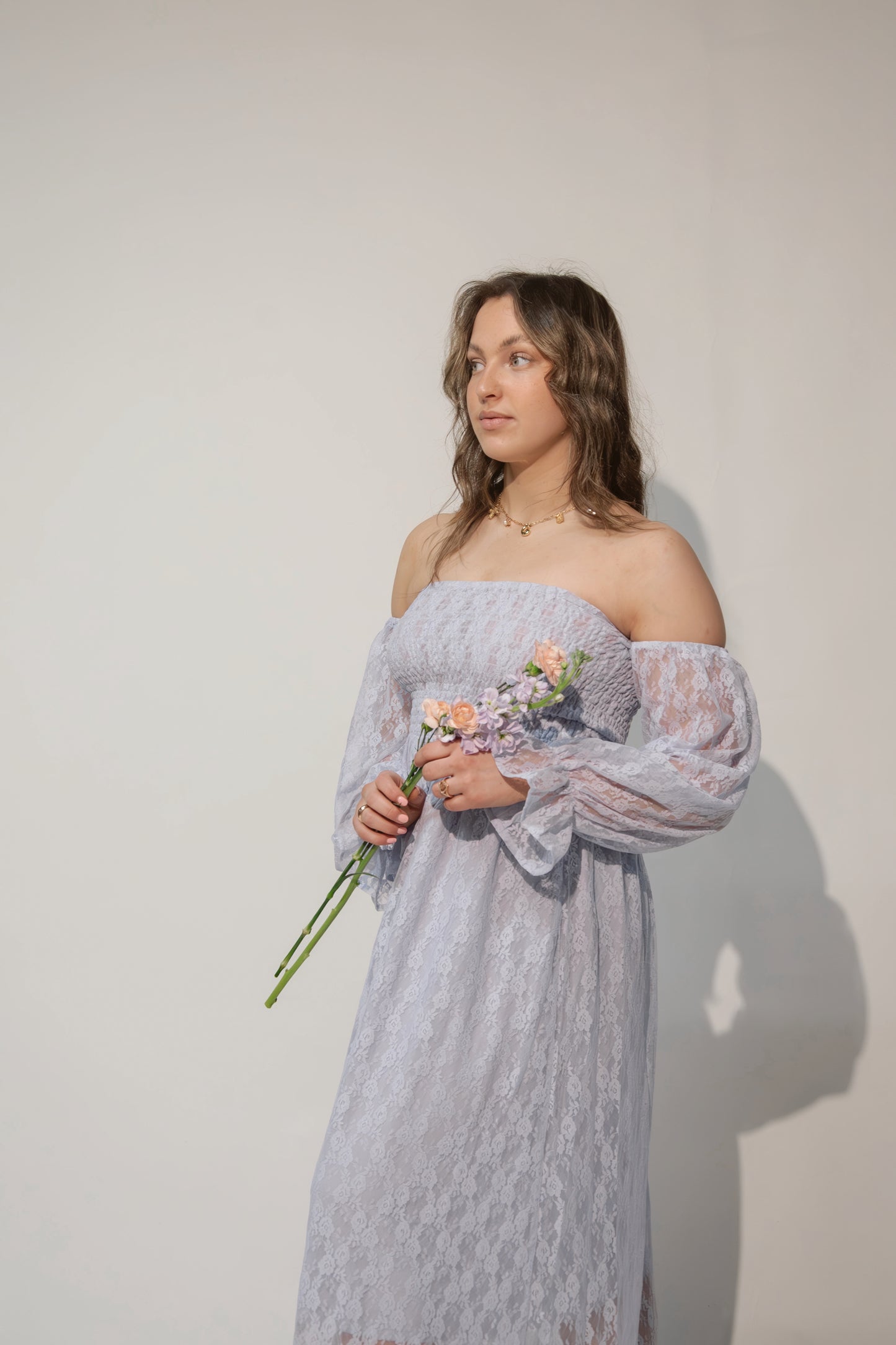 Soft Lace Maxi Dress