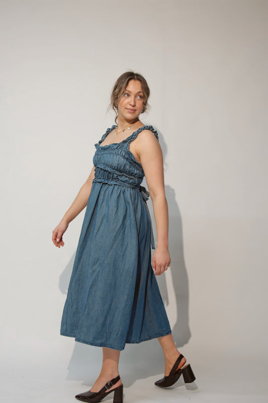 Denim Midi Dress