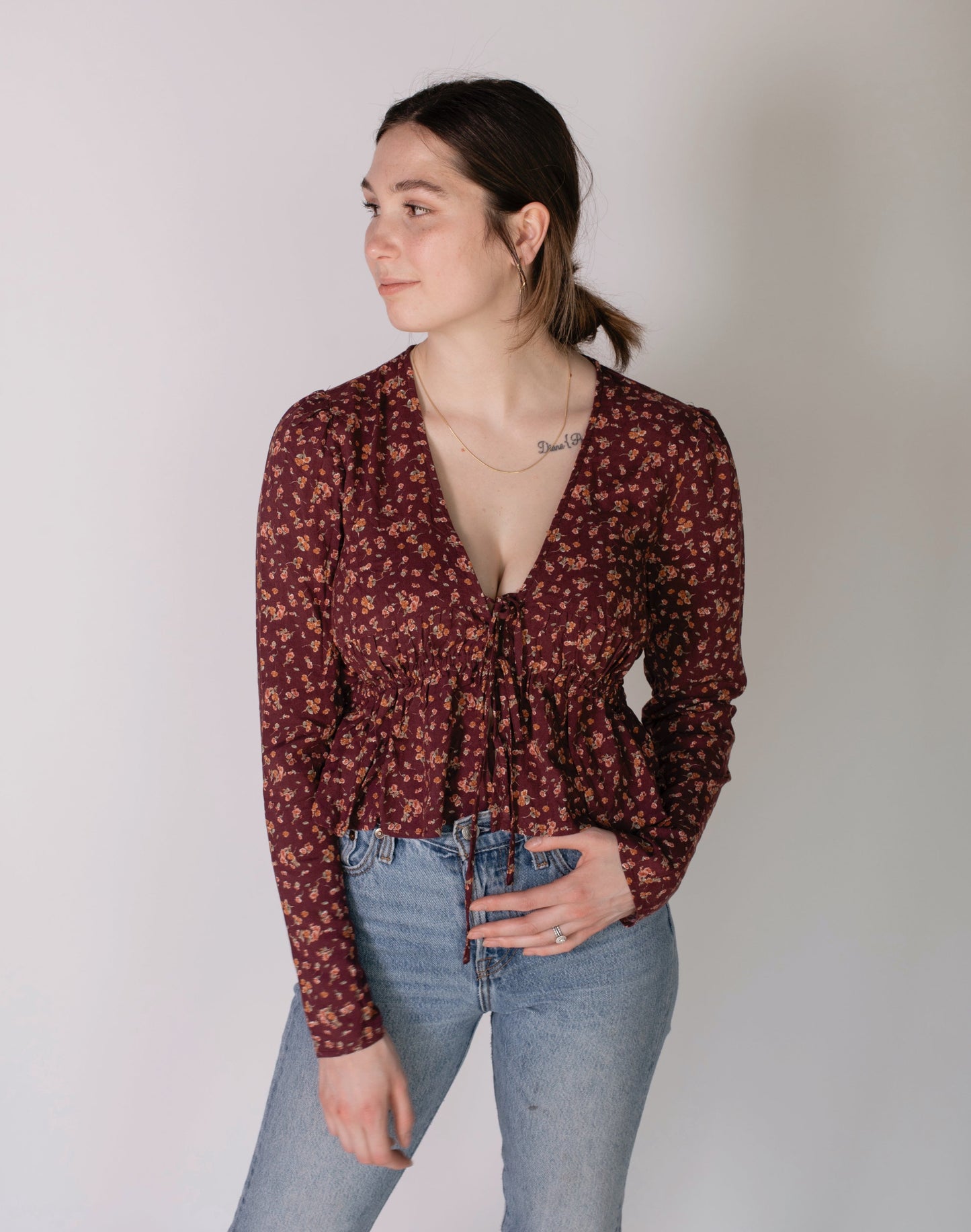 Floral Peplum Top