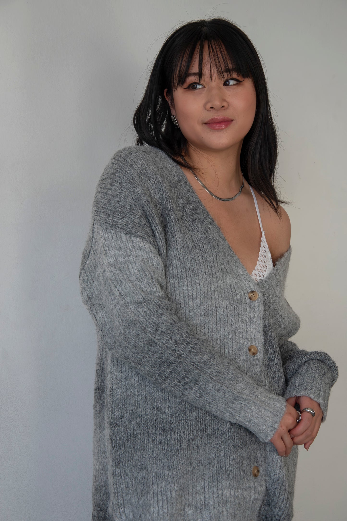 Oversized Gradient Cardigan
