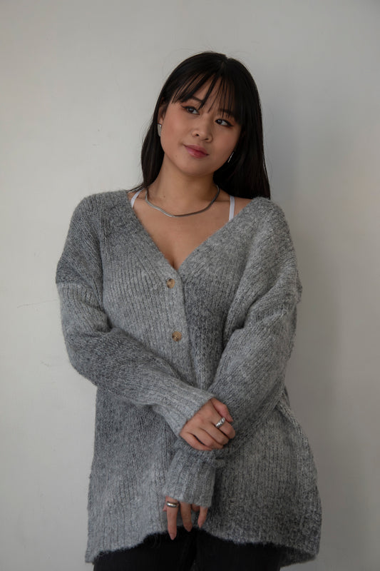 Oversized Gradient Cardigan
