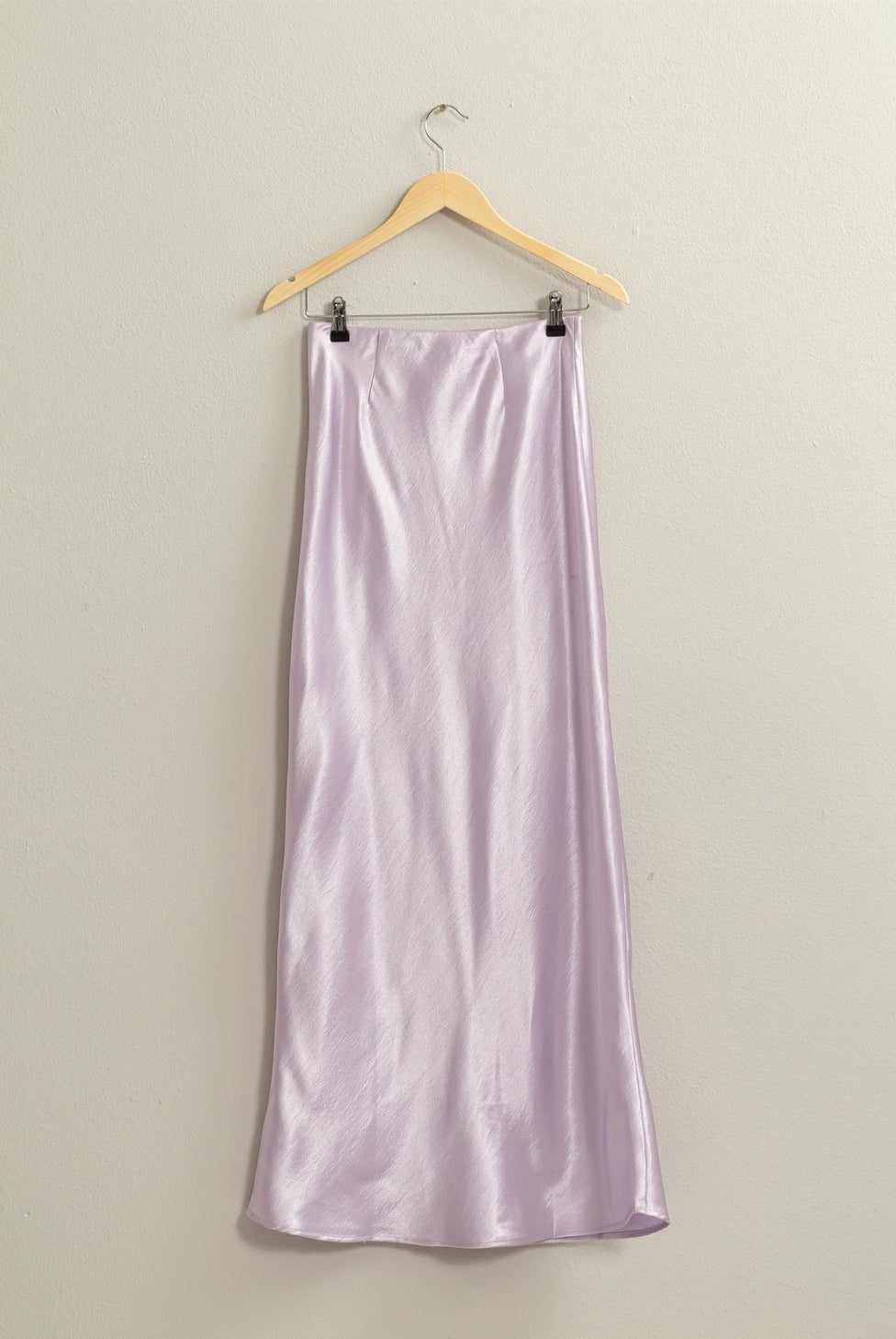 Lavender Satin Skirt