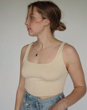 Load image into Gallery viewer, Ribbed Corset Top
