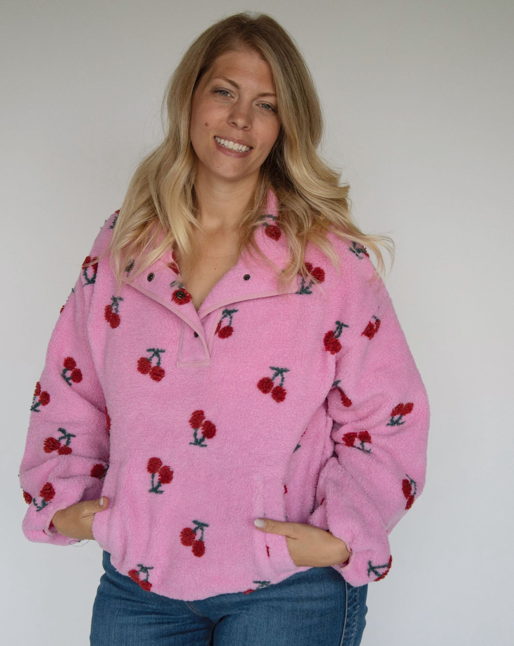 Cherry Half Zip