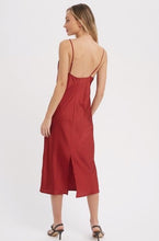 Load image into Gallery viewer, Satin Midi Slip Dress
