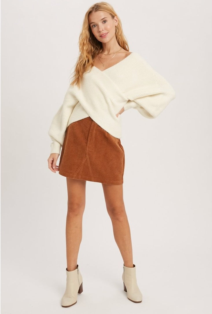 The Crossed Knit Sweater