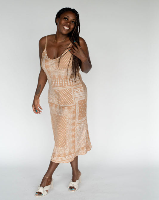 Paisley Slip Dress