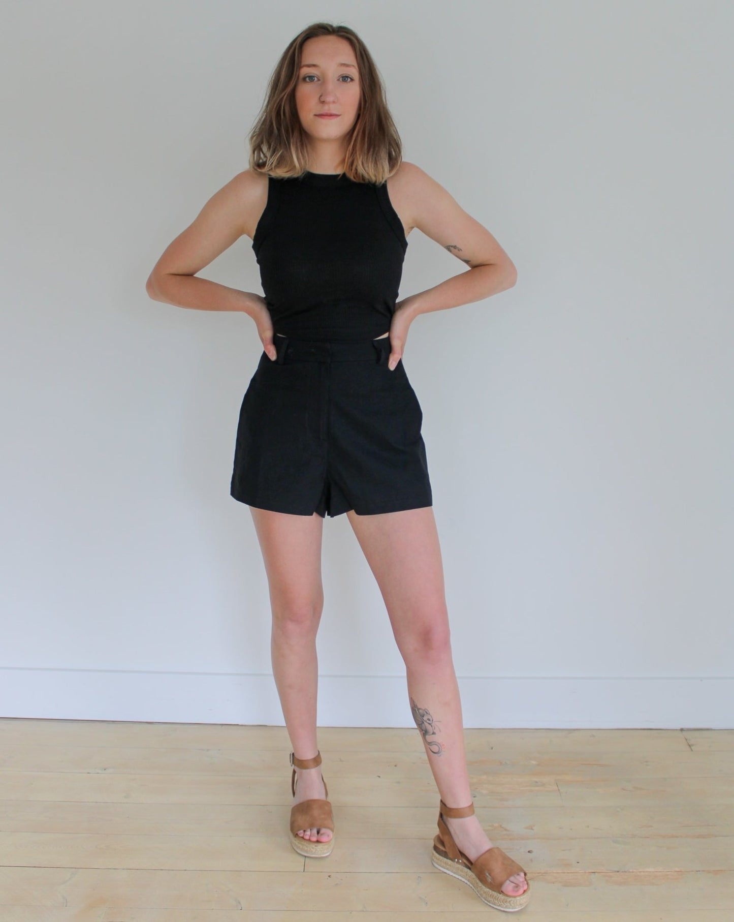 Loose-Fit High-Waist Shorts