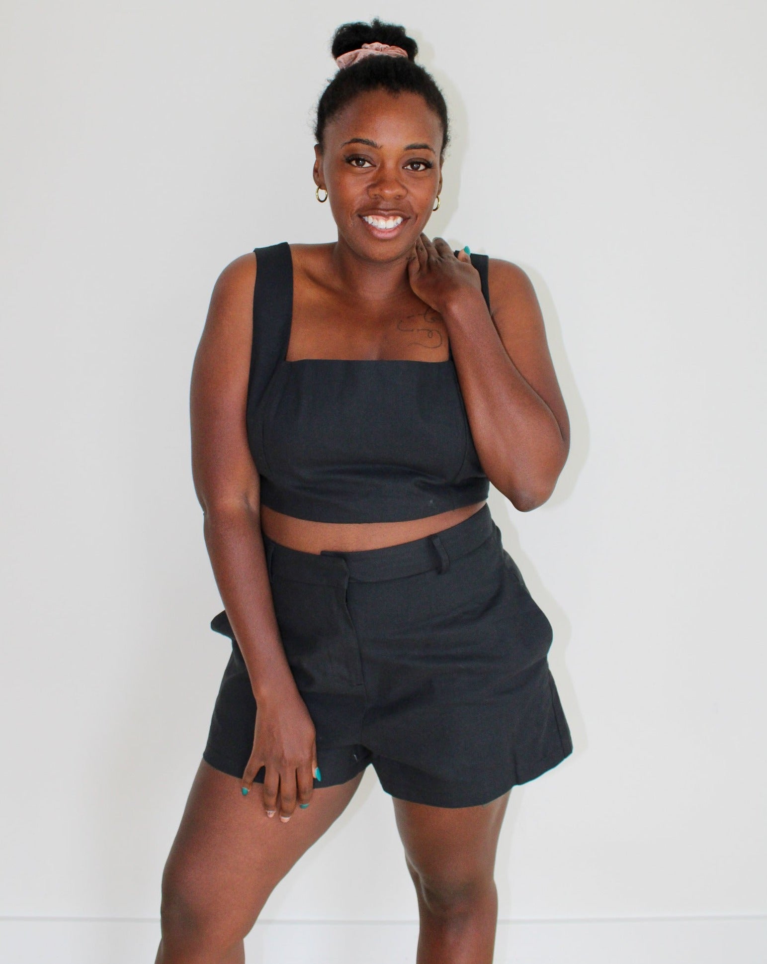 Loose-Fit High-Waist Shorts