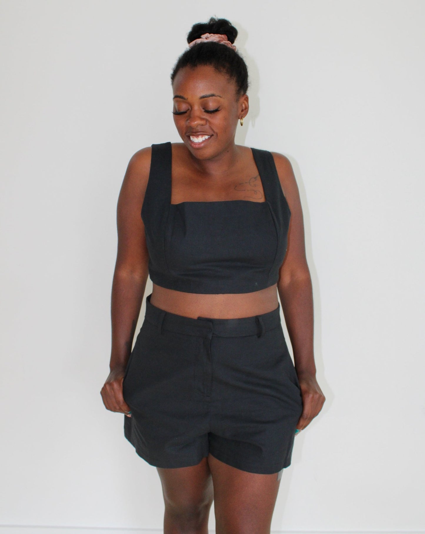 Loose-Fit High-Waist Shorts