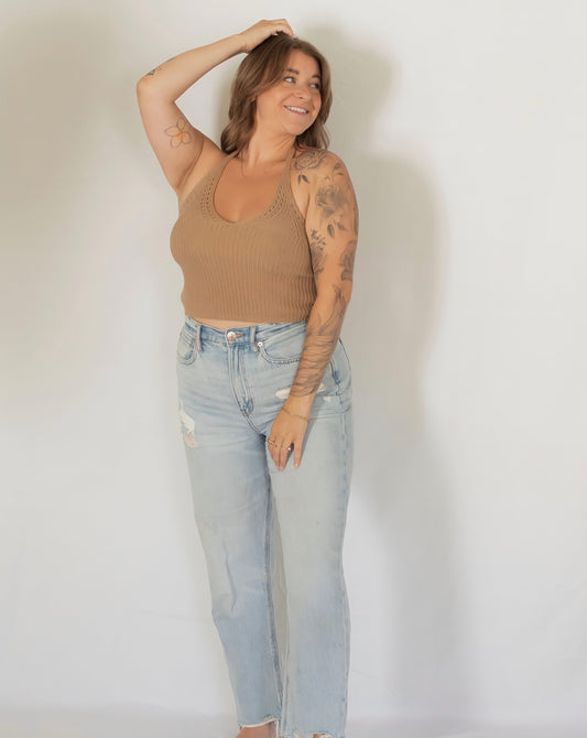 Halter Knit Top