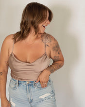 Load image into Gallery viewer, Satin Cowl Neck Cami Top
