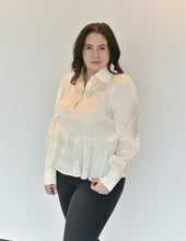 Load image into Gallery viewer, Shimmer Peplum Blouse

