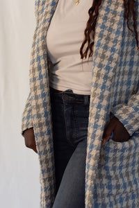 Blue Check Overcoat