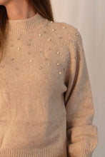 Load image into Gallery viewer, Mock Neck Pearl Sweater
