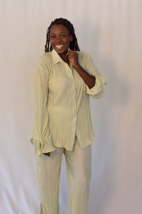 Pleated Loungewear Set